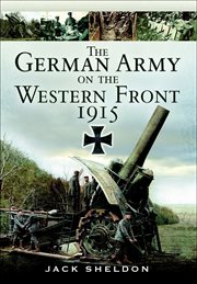 The German Army on the Western Front 1915 cover image cdn