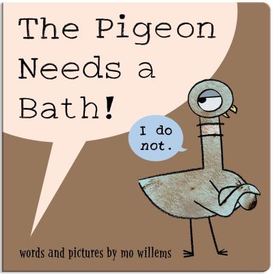 The Pigeon Needs a Bath! (Board Book) cover image cdn