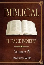 Biblical "1 Page Briefs", Volume IV cover image cdn