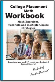 College Placement Math Workbook : Math Practice, Tutorials And Multiple Choice Strategies cover image cdn