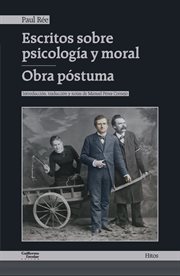 Escritos sobre psicología y moral - Obra póstuma cover image cdn