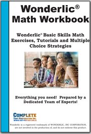 Wonderlic Math Workbook : Wonderlic® Math Practice, Tutorials And Multiple Choice Strategies cover image cdn
