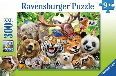 Wild animal selfie jigsaw puzzle cover image cdn