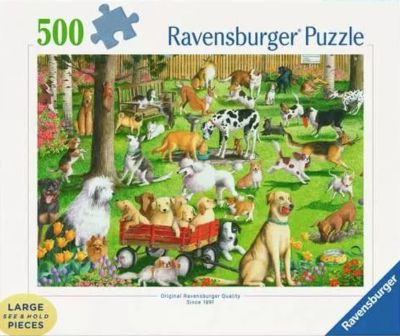 At the dog park jigsaw puzzle cover image cdn