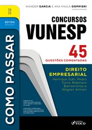 Como Passar em Concursos Vunesp -2025 : Direito Empresarial - 45 Questões Comentadas cover image cdn