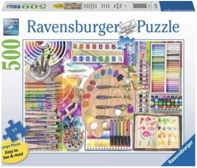 The artist’s palette jigsaw puzzle cover image