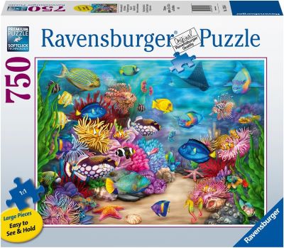 Tropical reef life jigsaw puzzle [750 large pieces] cover image