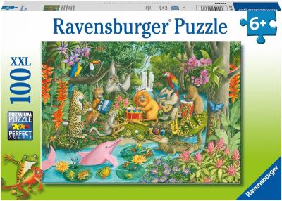 Rainforest river band jigsaw puzzle [100 XXL pieces] cover image