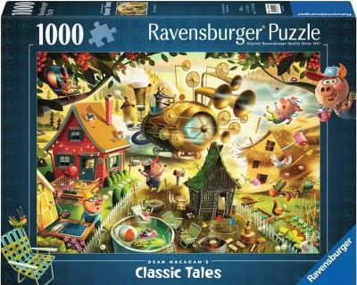 Look out little pigs! jigsaw puzzle [1000 pieces] cover image