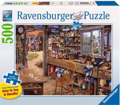 Dad's shed jigsaw puzzle [500 large pieces] cover image