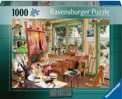 The artist's shed jigsaw puzzle cover image