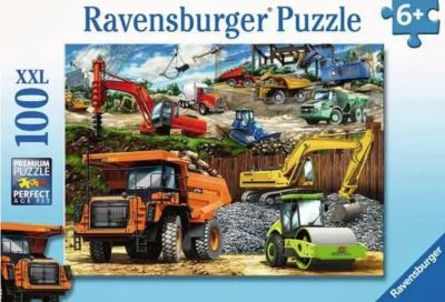 Construction vehicles jigsaw puzzle cover image