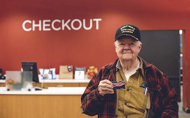 Veteran and Armed Forces library card