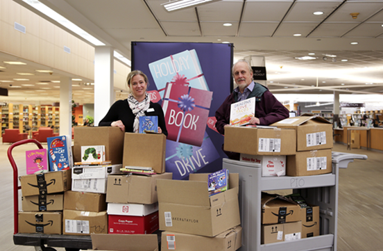 Holiday Book Drive donations