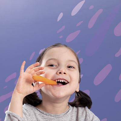 girl eating carrot