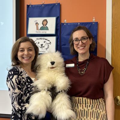 Miss Kerry, Miss Allison and Dewey.